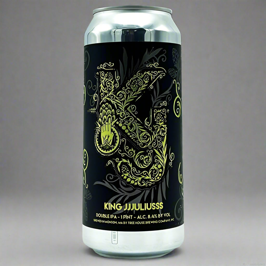"Blik King JJJuliusss Double IPA van Tree House Brewing Company"
